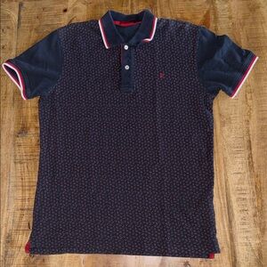 Carolina Herrera Dark Blue and Red Polo Shirt